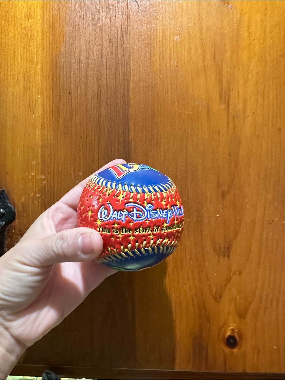 2001 Walt Disney World "Start of Something Big" Mickey Mouse Souvenir Baseball